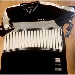 Mens Vented Comfort Tee T Shirt Red Blue Size 5XL BKX Brooklyn Express New